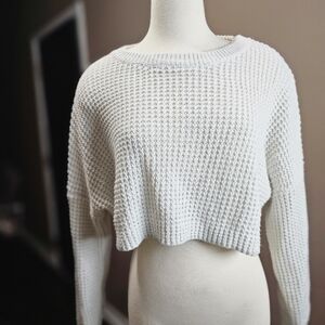 Cozy White Knit Sweater
